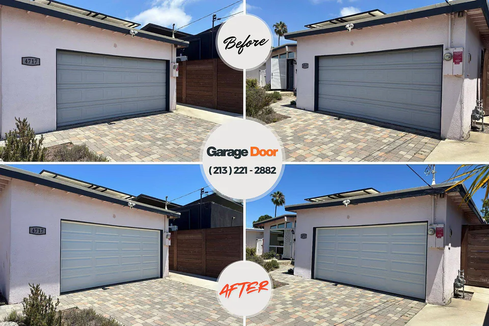 Before and after: garage door repair Duncannon, PA